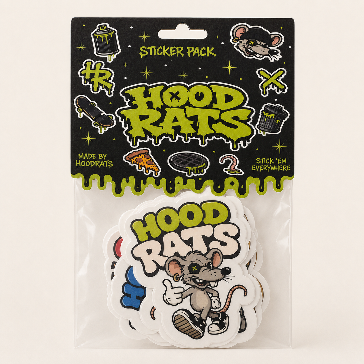 Hoodrats Large Mascot Sticker Pack